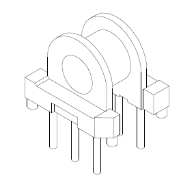 EP7 Bobbin, 3+3 Pins, 1 Section - Transformer & Inductor materials and ...